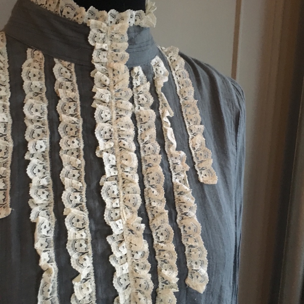 ❤️ Like Free People Lace Prairie Vintage Blouse